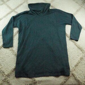 J.jill Pure Jill Cowl Neck Long Sleeve Dress Womens Large Green Pullover NEW